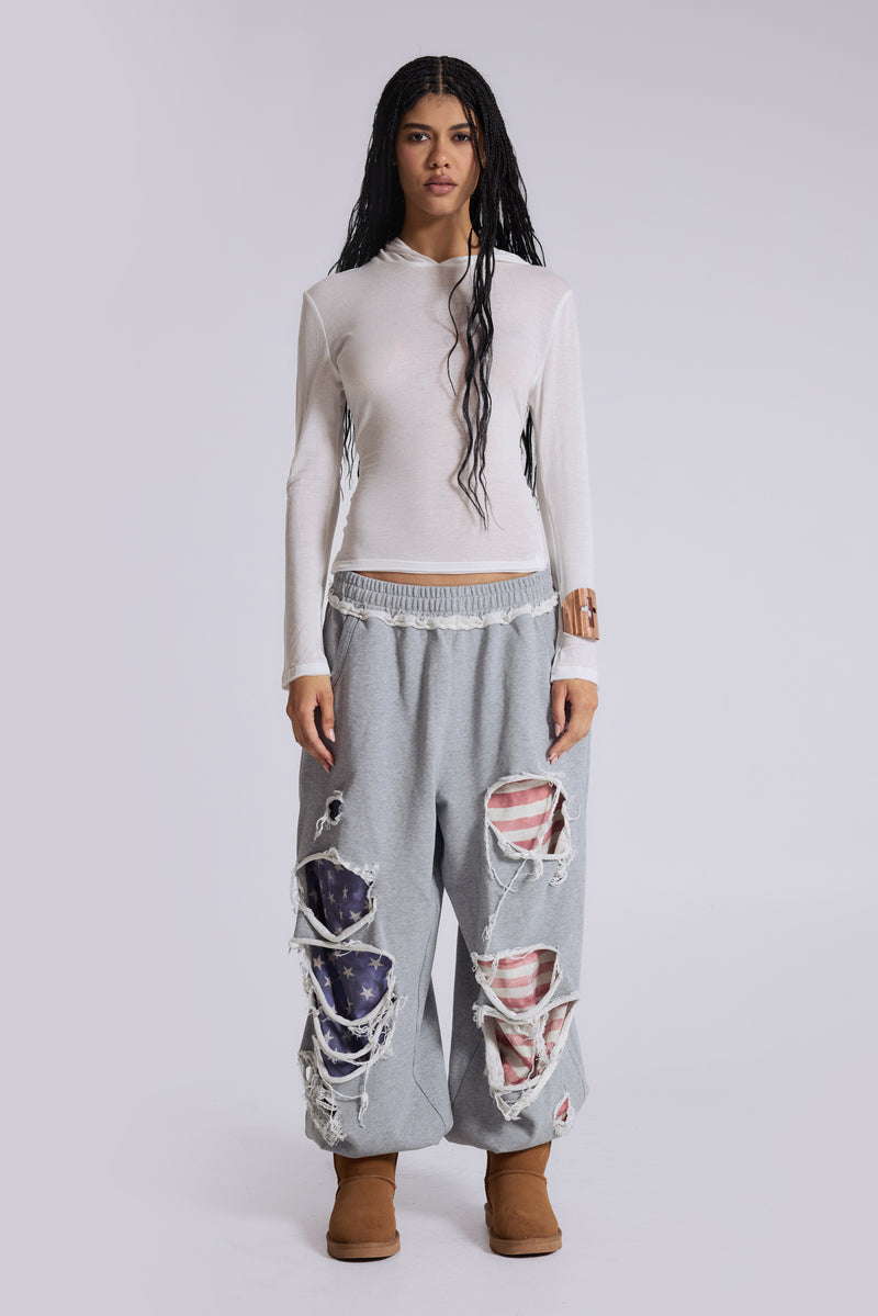 Stars and Stripes Distressed Monster Joggers