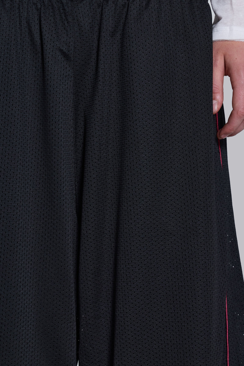 Black Mesh Vapor Tracksuit Bottoms