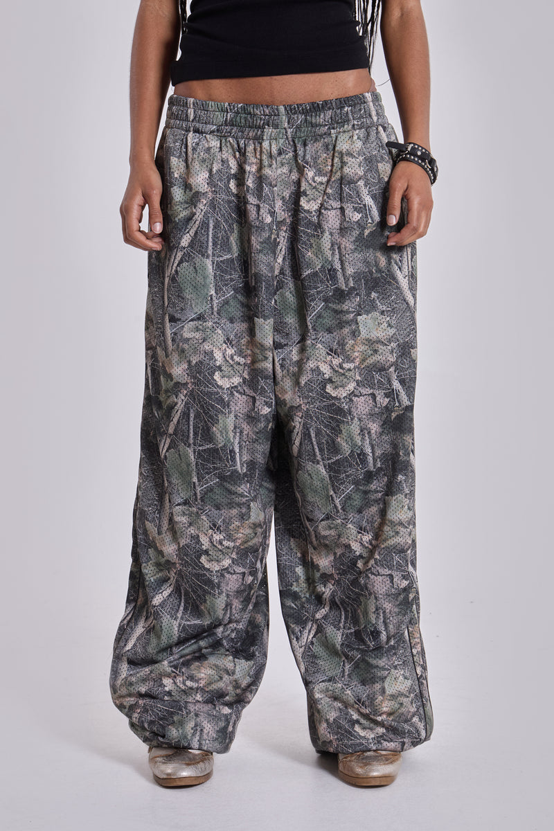 Forest Camo Mesh Vapor Tracksuit Bottoms