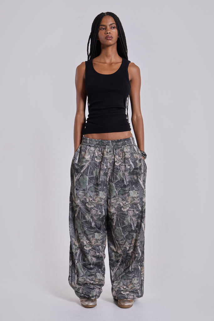 Forest Camo Mesh Vapor Tracksuit Bottoms