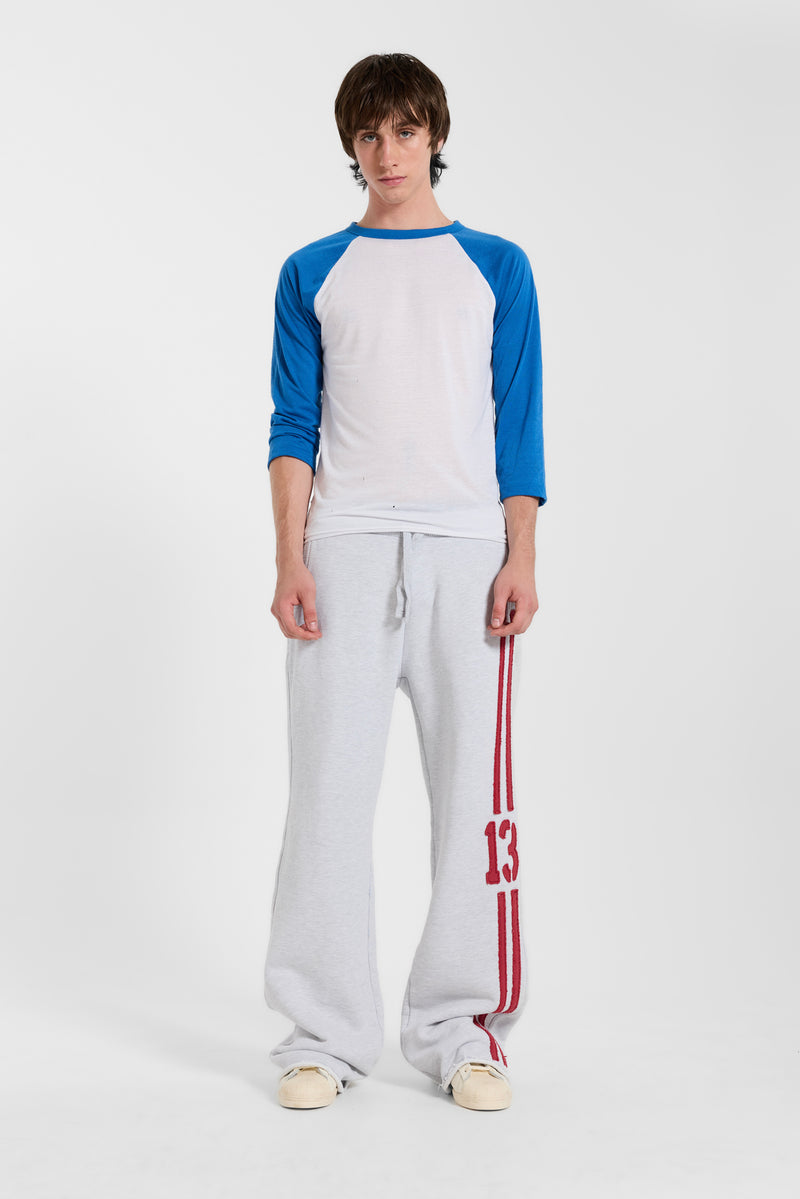 13 Stripe Straight Jogger in Grey Marl – view 3