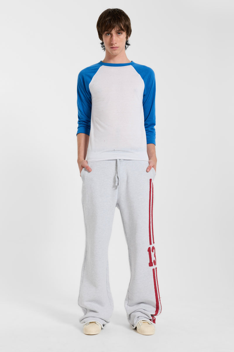 13 Stripe Straight Jogger in Grey Marl – view 5