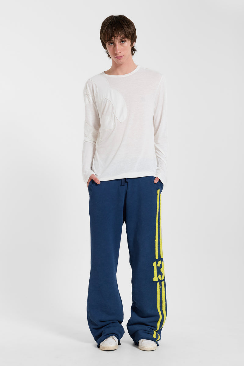 13 Stripe Straight Jogger in Navy (Restock) – view 4