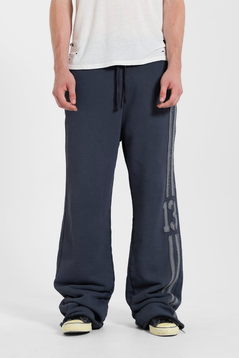 13 Stripe Straight Jogger in Charcoal – view 2