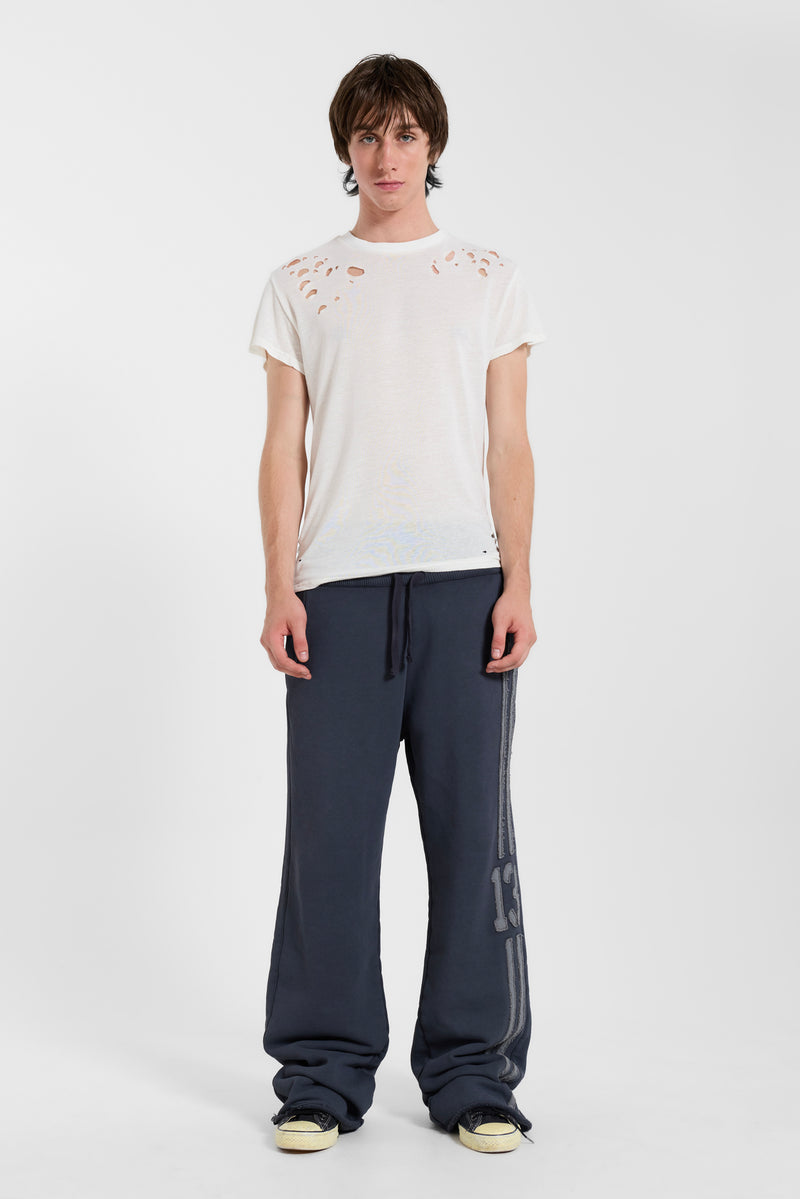 13 Stripe Straight Jogger in Charcoal – view 4