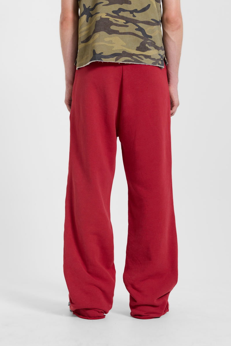 13 Stripe Straight Jogger in Red