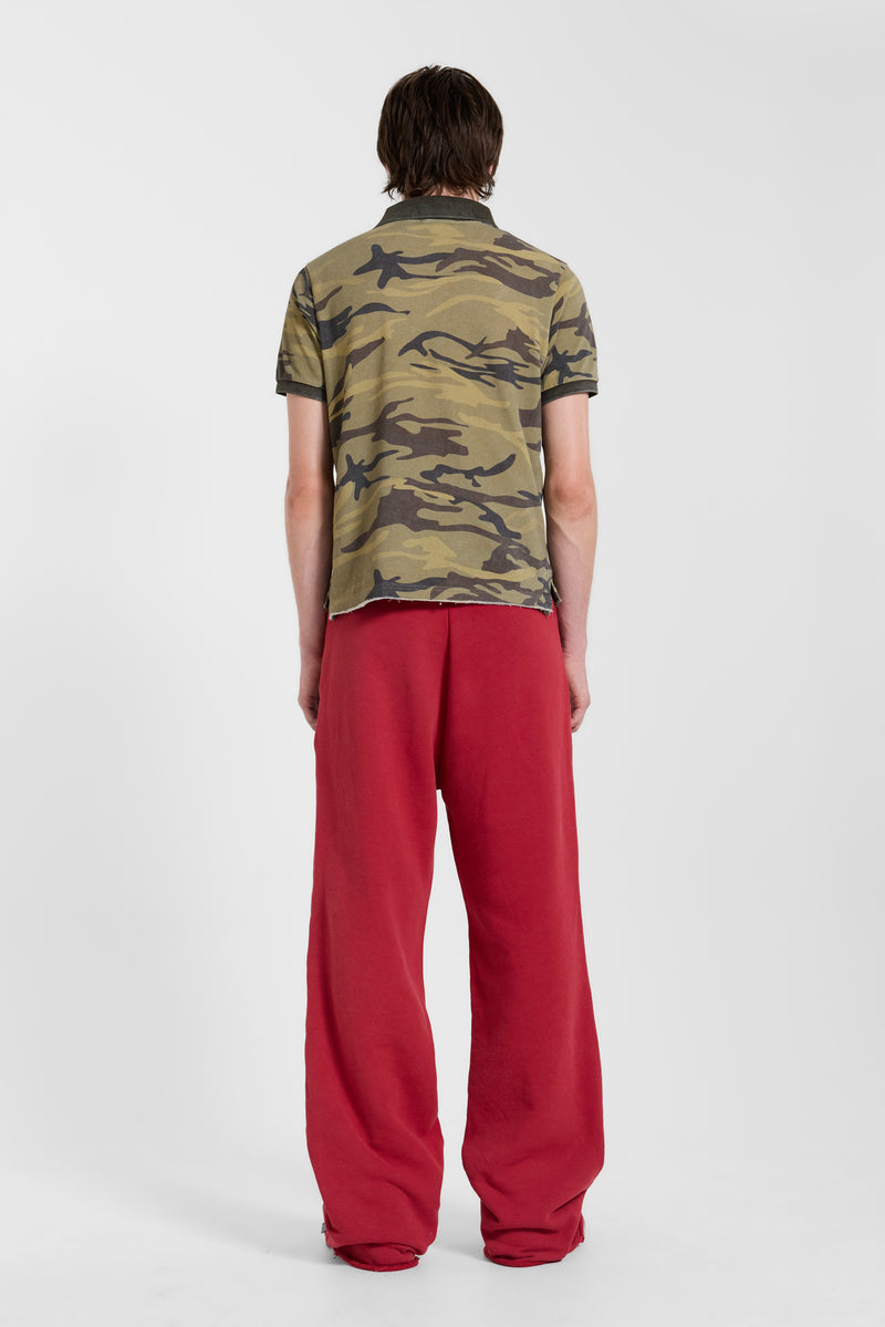 13 Stripe Straight Jogger in Red