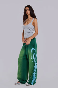 Divine Airbrush Green Monster Joggers - XXS / Green