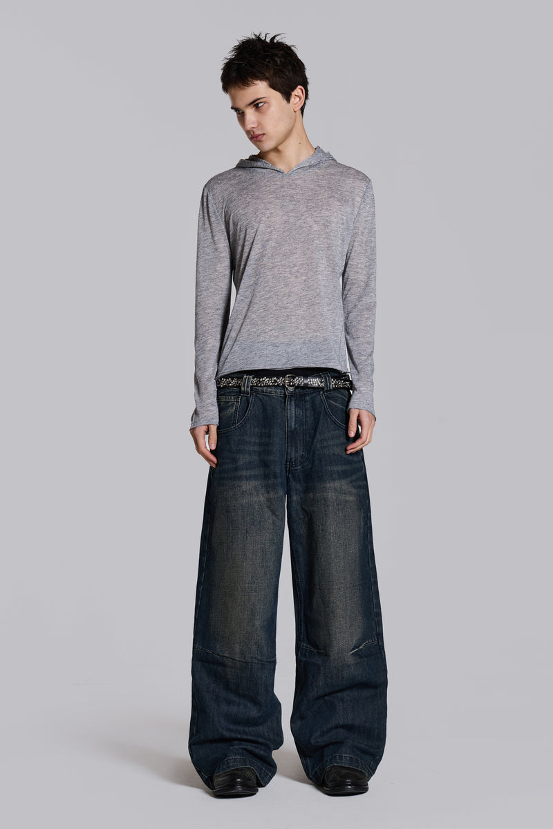Grey Marl Mist Hoodie