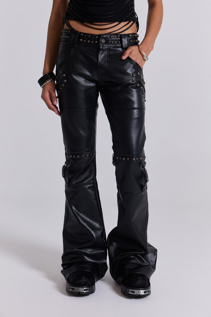 Carbon Studded Drift Bootcut Pants