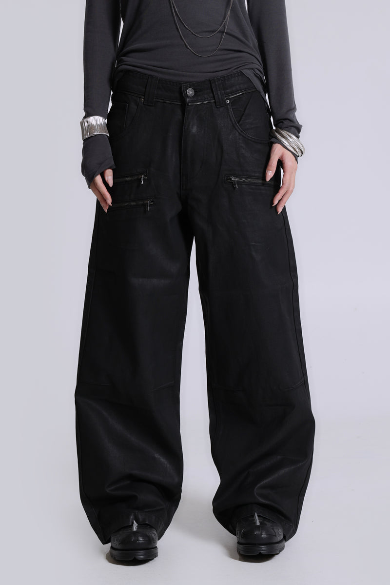 Coated Zip Colossus Jeans