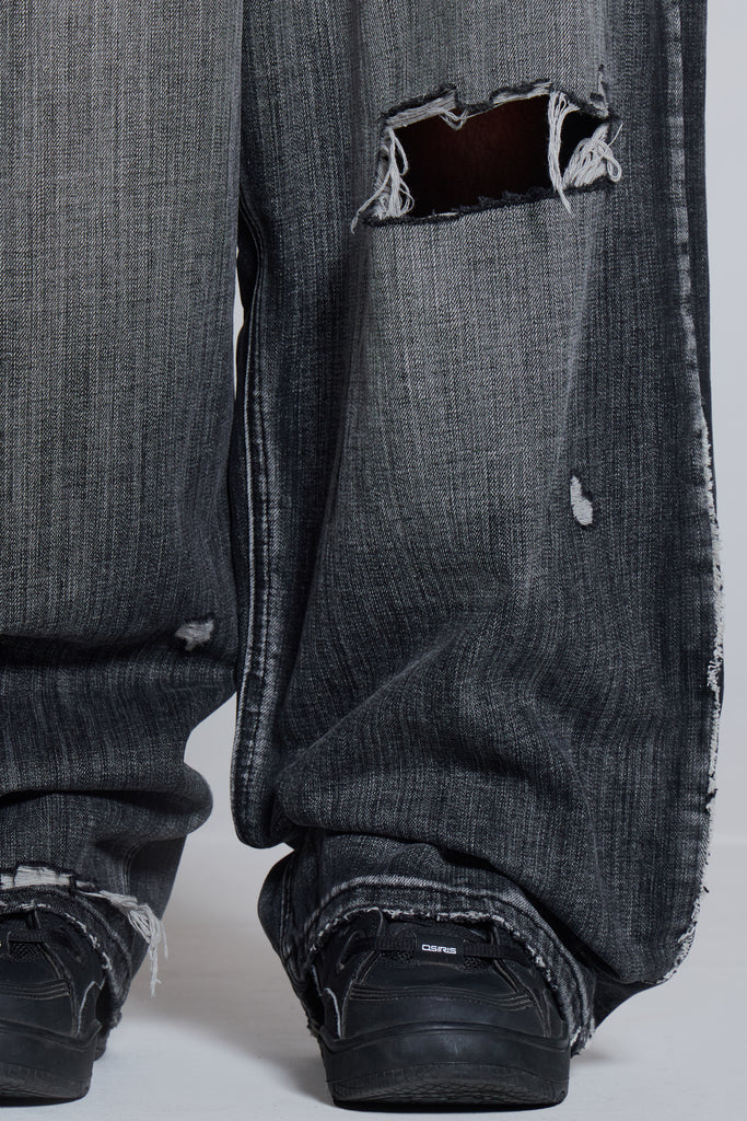 Black Eroded XL Colossus Jeans