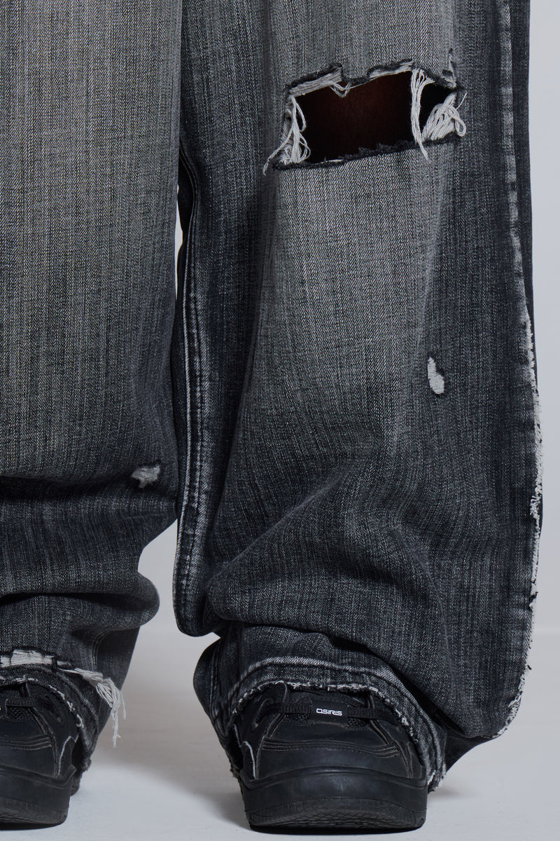 Black Eroded XL Colossus Jeans