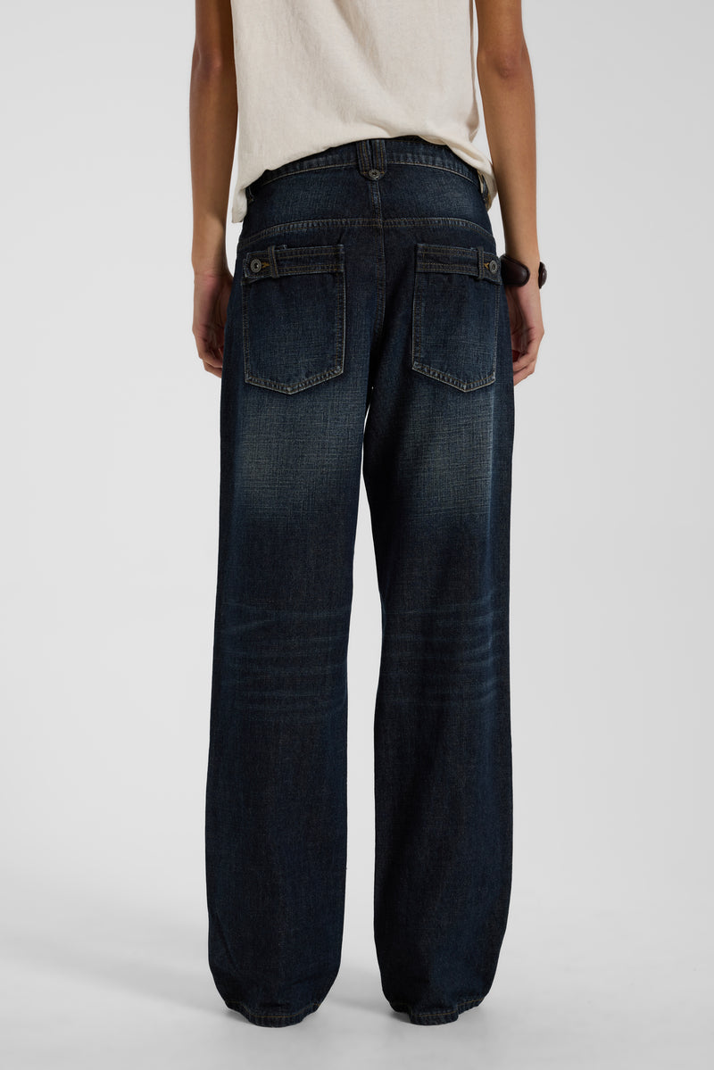 Drummer Low Rise Straight Leg Jeans