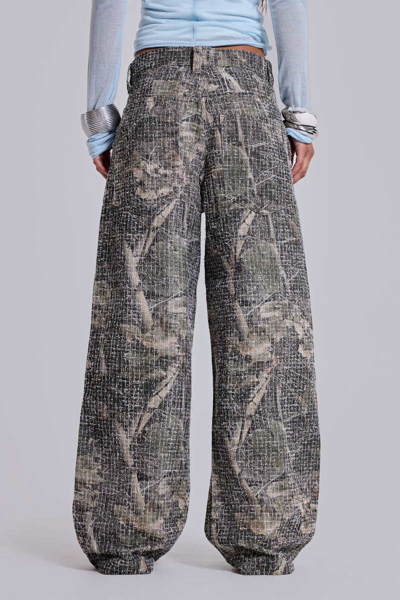 Needle Punch Woodland Camo Colossus Jeans