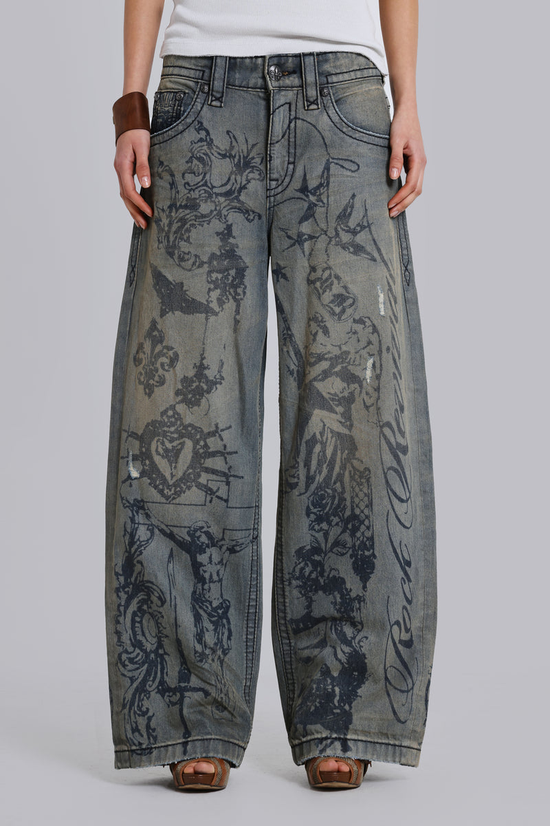 Rock Revival Inked Jeans