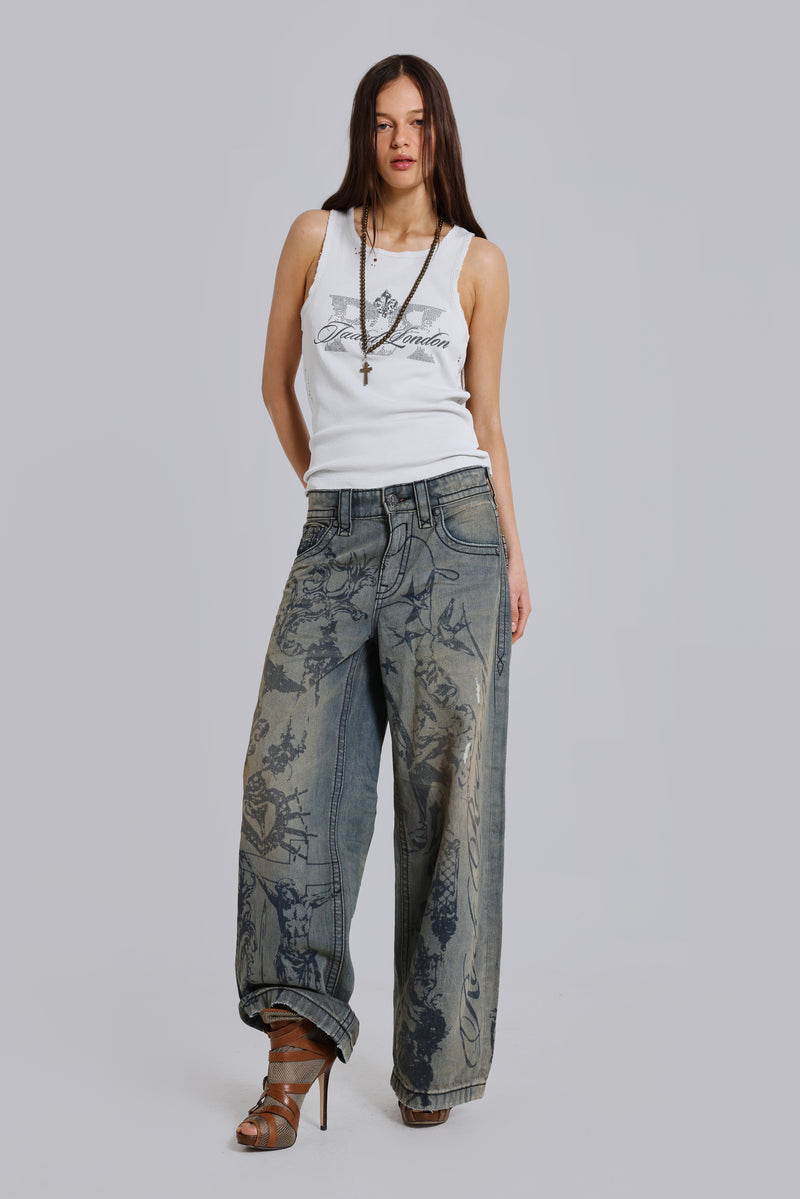 Rock Revival Inked Jeans
