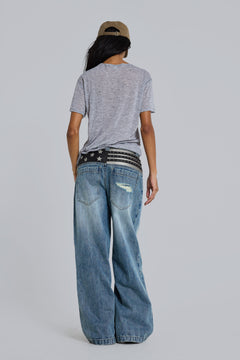 Stars and Stripes Colossus Jeans - W25 / Blue