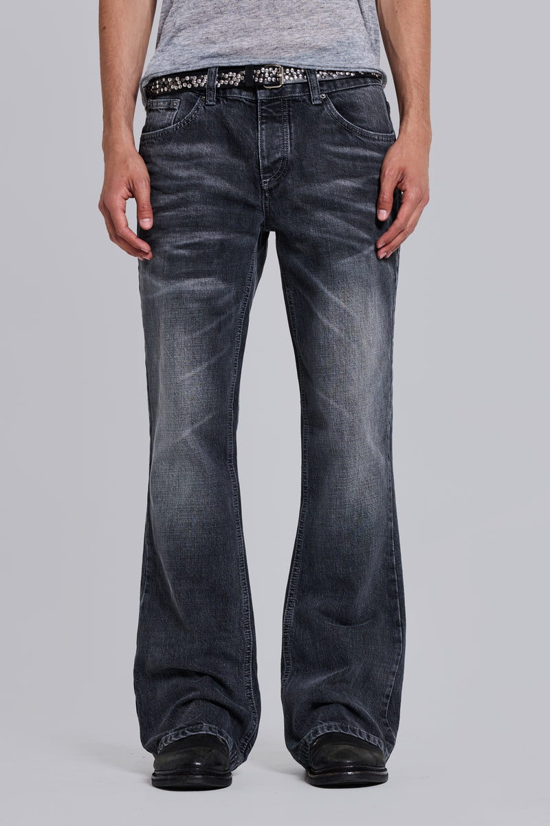 Washed Black Jude Bootcut Jeans