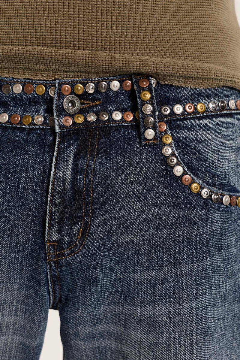 Stud Blue Jude Bootcut Jeans