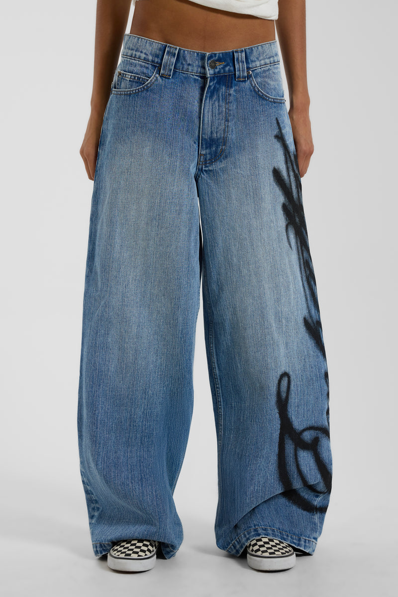 Light Wash Airbrush Empathy XL Colossus Jeans