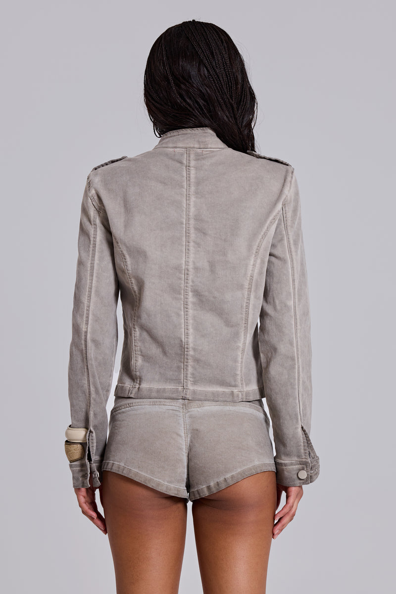 Rebel Military Jacket in Clay