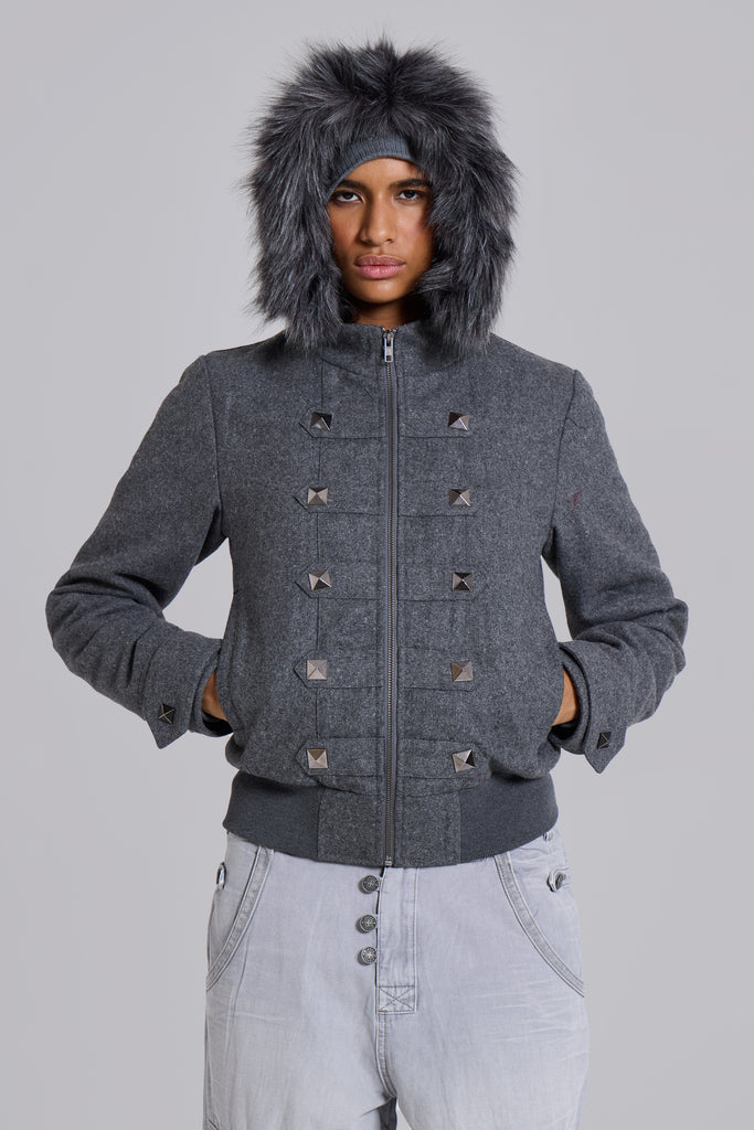Marl Drummer Hooded Jacket