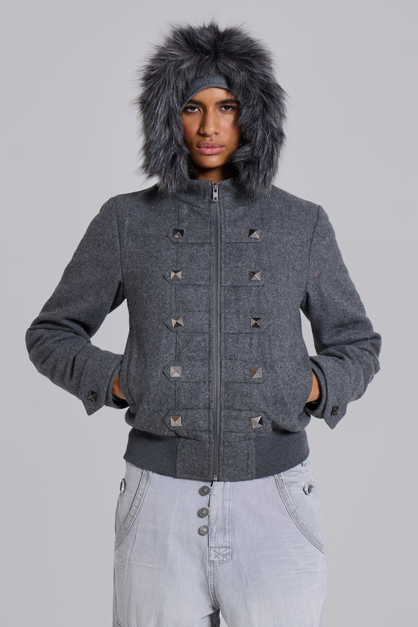 Marl Drummer Hooded Jacket