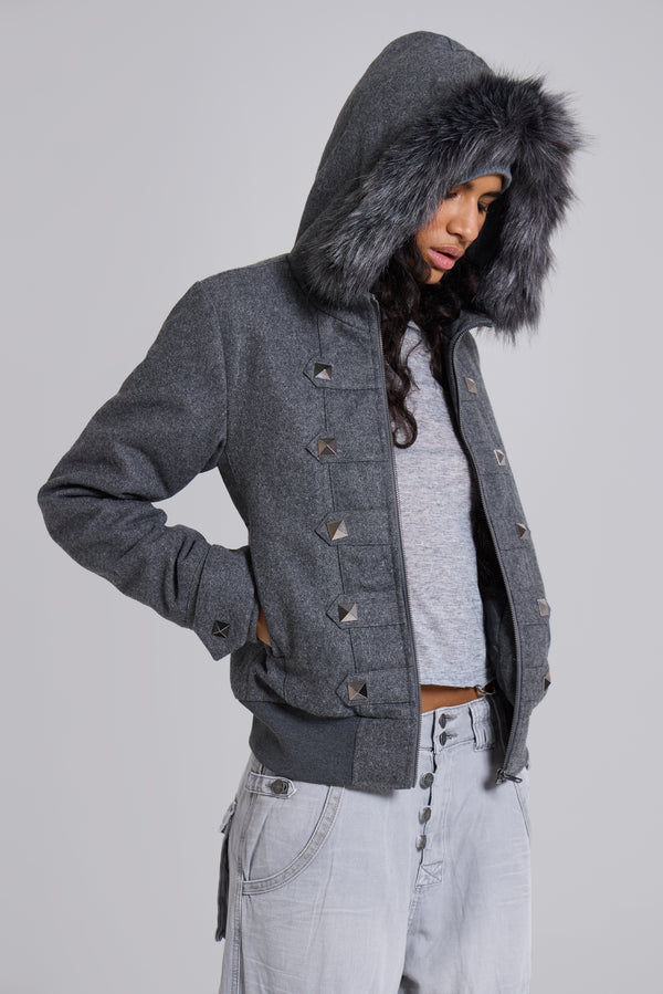 Marl Drummer Hooded Jacket