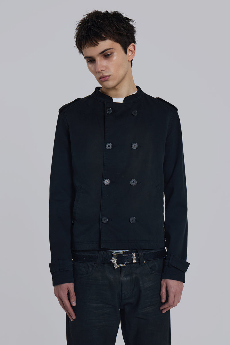 Violin Double Breasted Military Jacket