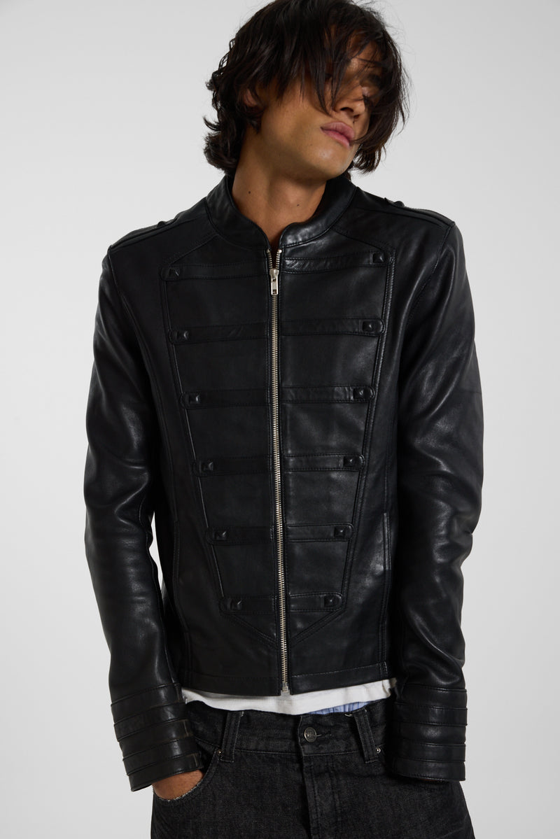 Leather Military Jacket
