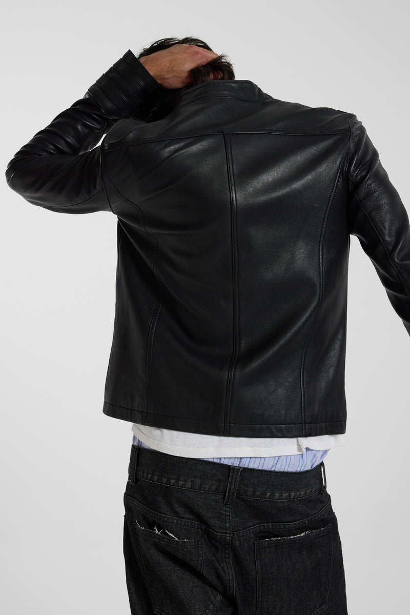 Leather Military Jacket