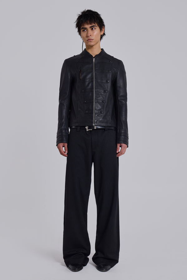 Leather Military Jacket