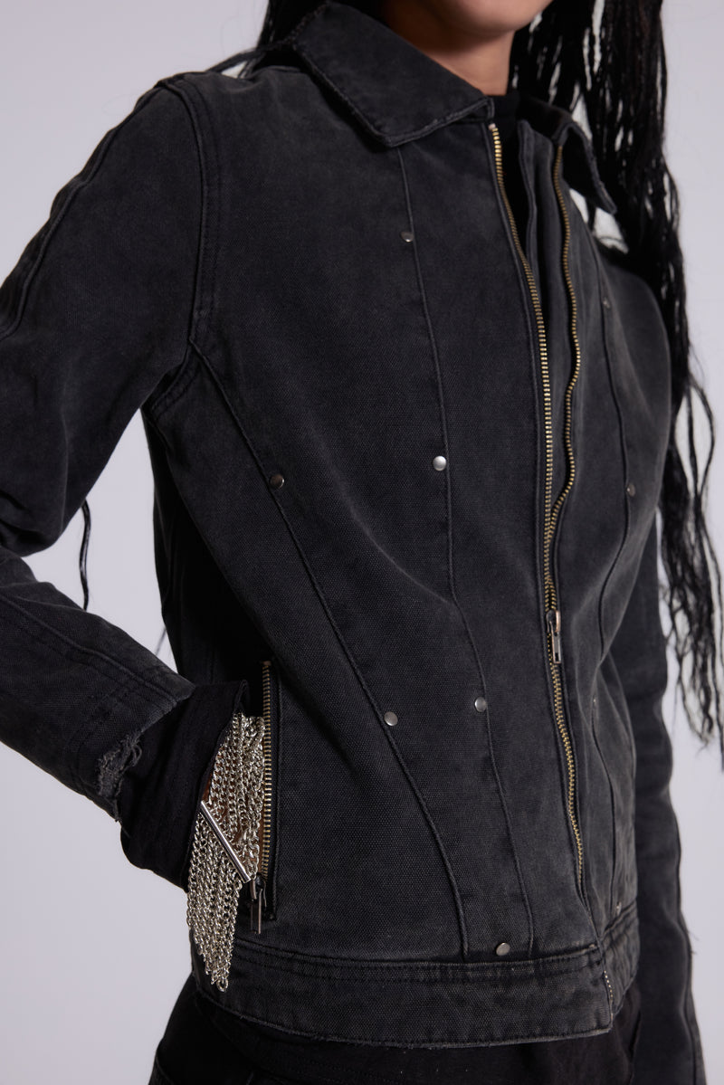 Stud Denim Jacket