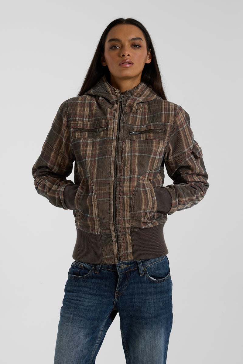 Brown Cord Marshal Jacket