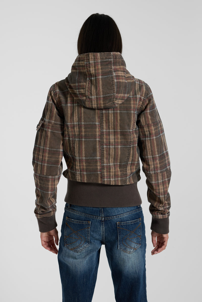 Brown Cord Marshal Jacket