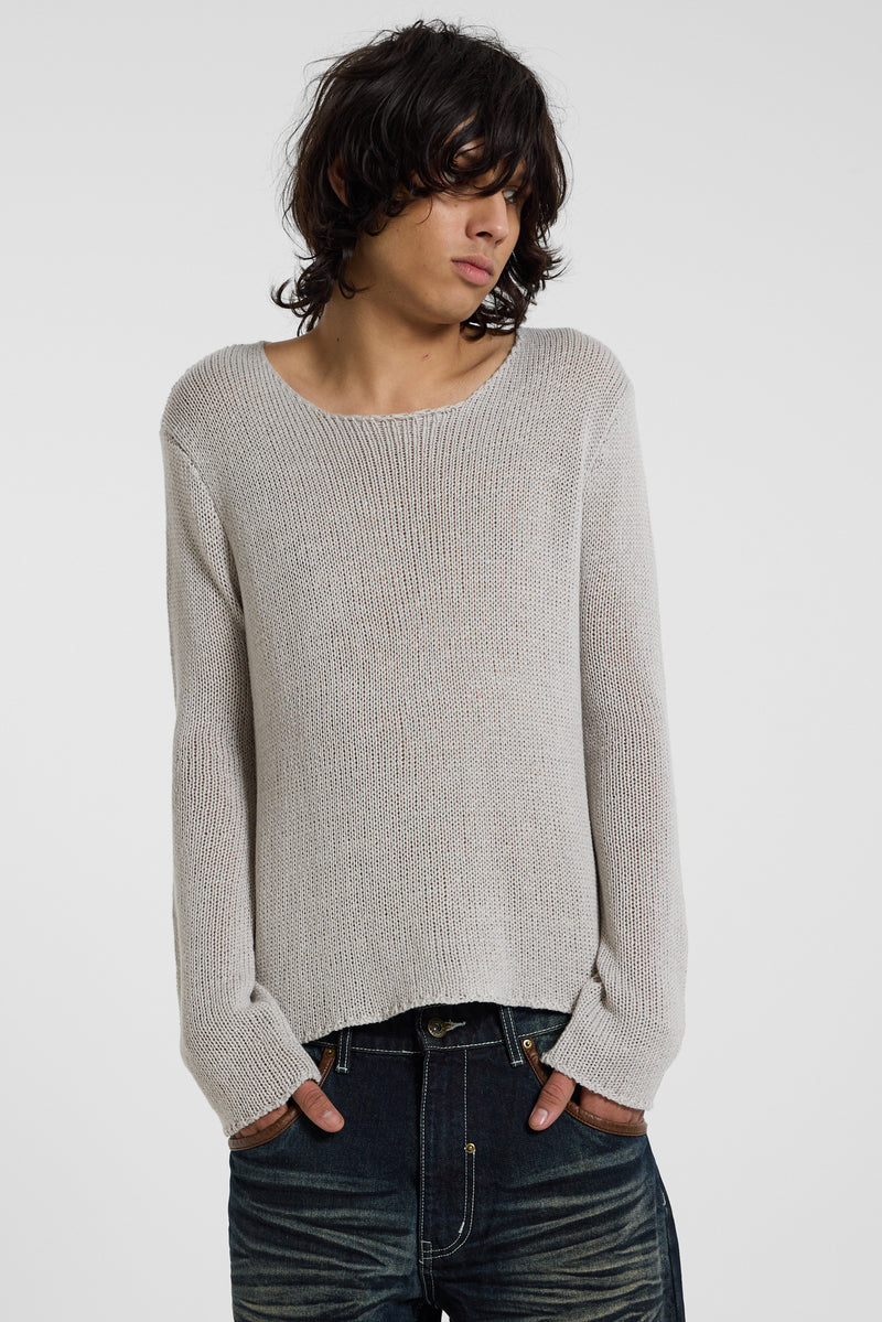 Wilson Knit Jumper in Grey