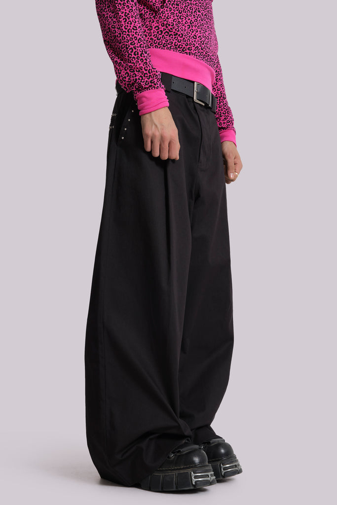 Studded Black Goliath Suit Pants