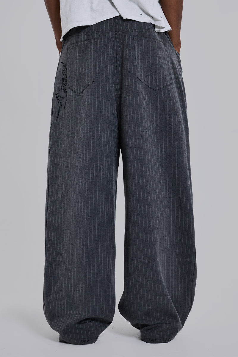 Tattoo Pinstripe Goliath Suit Pants