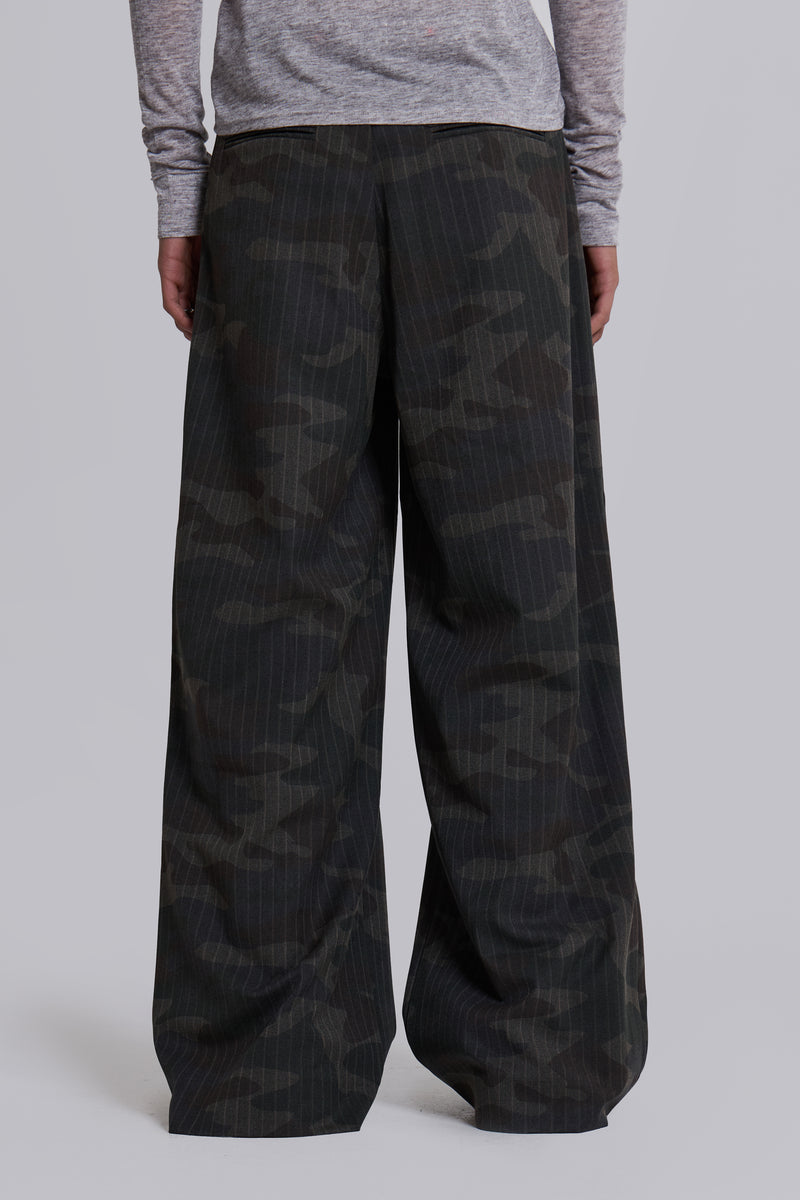 Camo Pinstripe Goliath Suit Pants