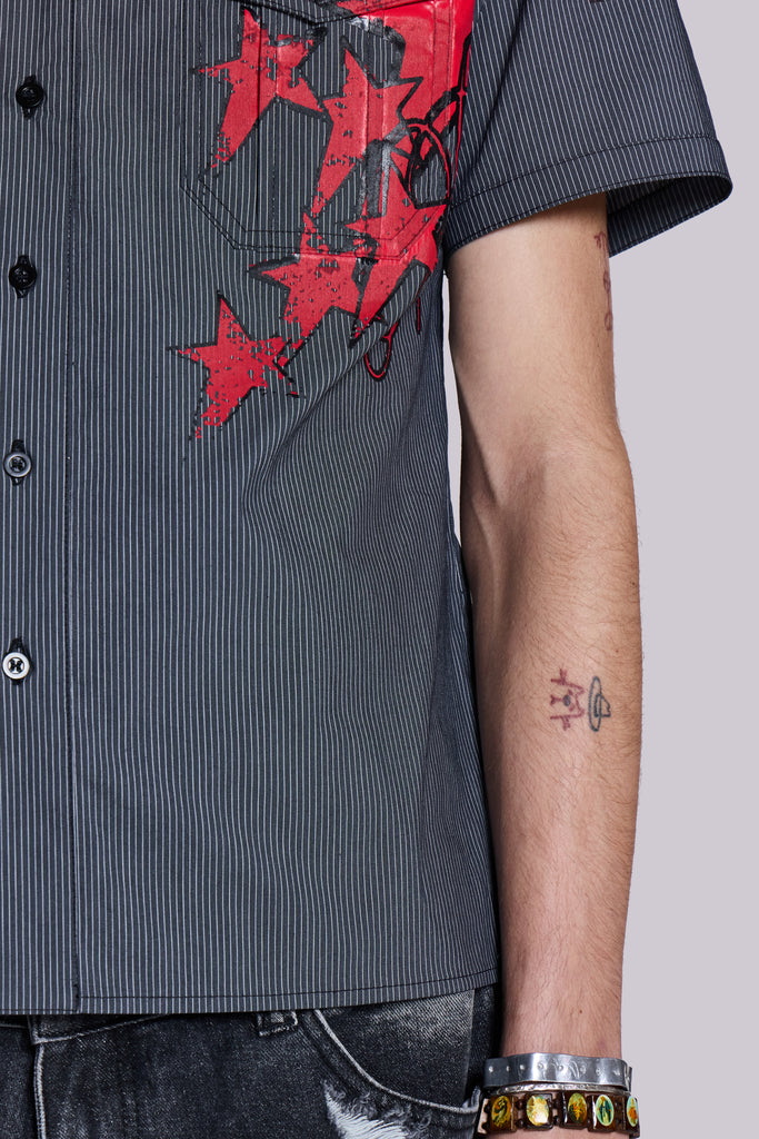 Script Pinstripe Shirt