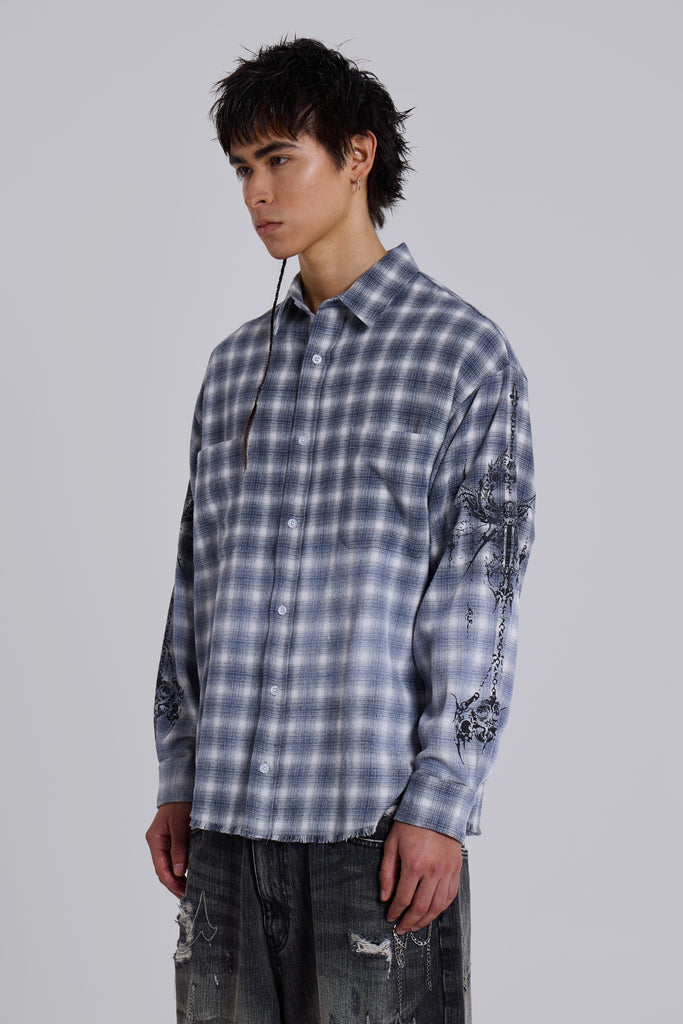 Kasper Inked Flannel Shirt
