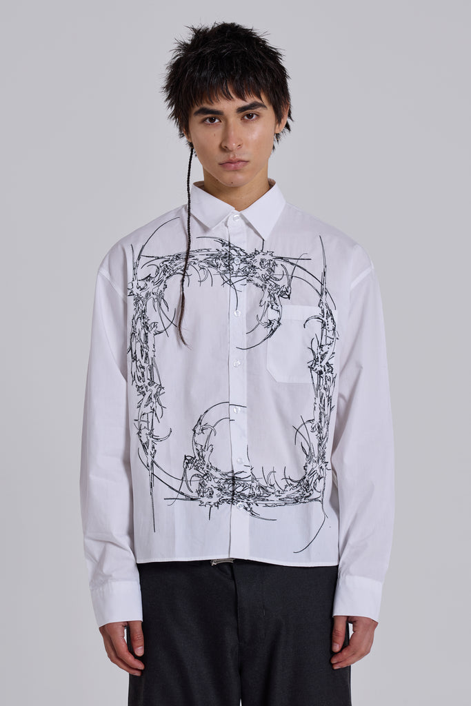 Opaque Button-Up Shirt