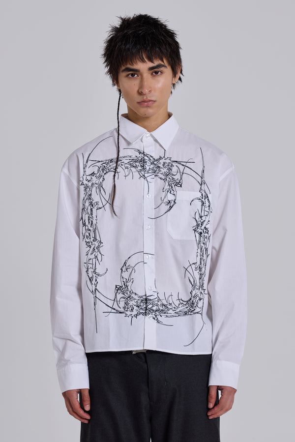 Opaque Button-Up Shirt