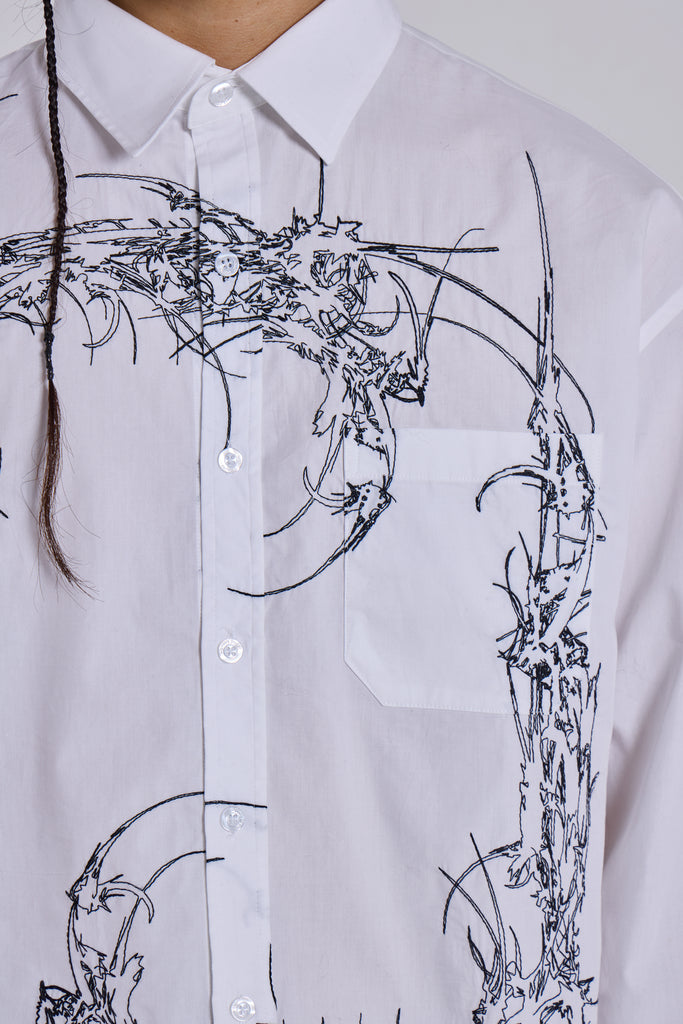 Opaque Button-Up Shirt