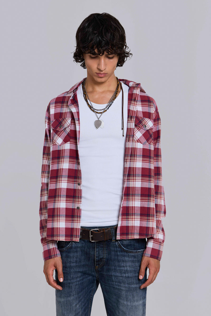 Vacation Plaid Fitted Shirt