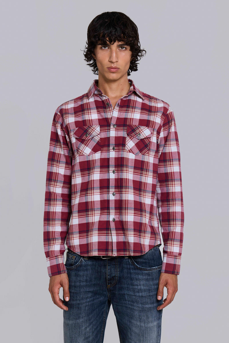 Vacation Plaid Fitted Shirt