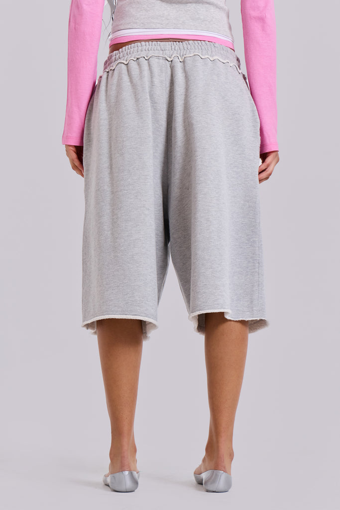 Grey Marl Monster Jogger Shorts