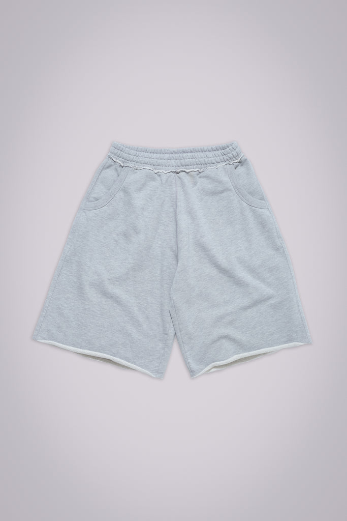 Grey Marl Monster Jogger Baggy Shorts