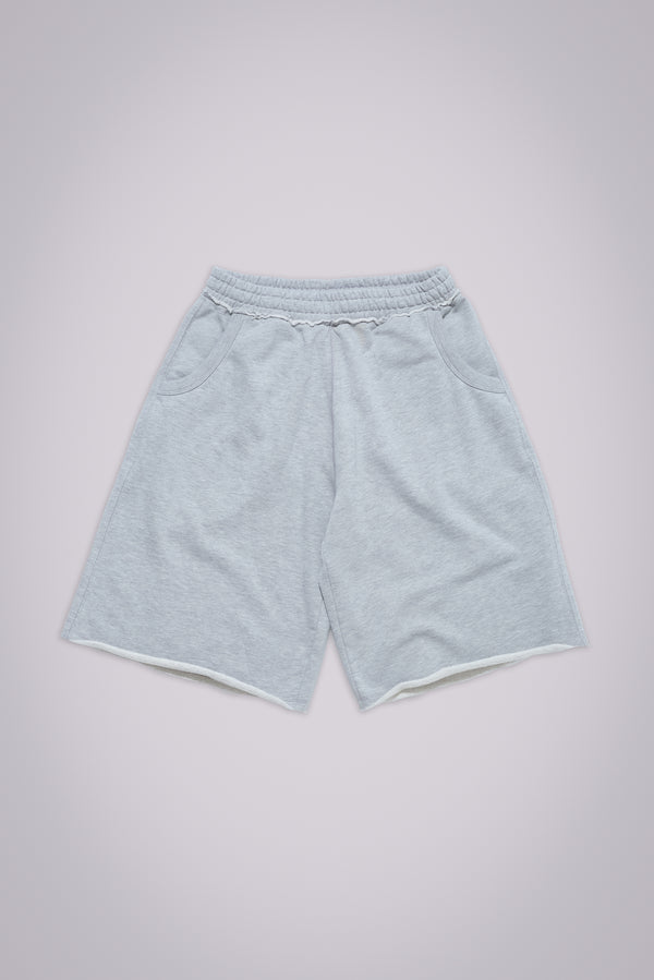 Grey Marl Monster Jogger Baggy Shorts